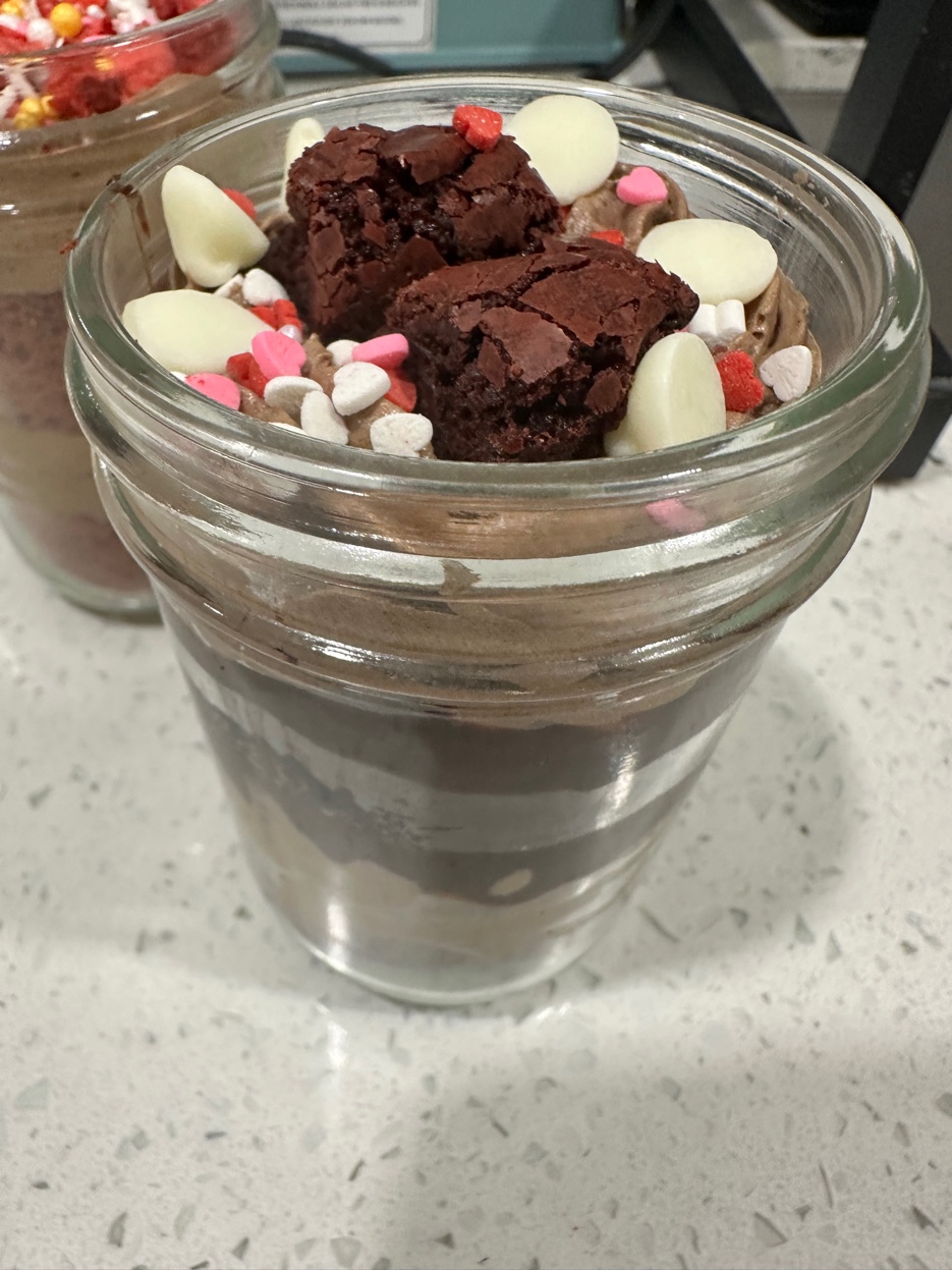 Double chocolate brownie jar